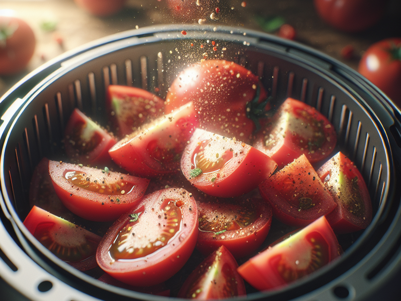 Tomate Seco na Air Fryer