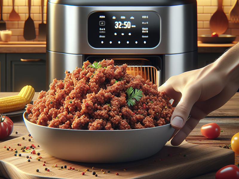Carne Moída na Air Fryer