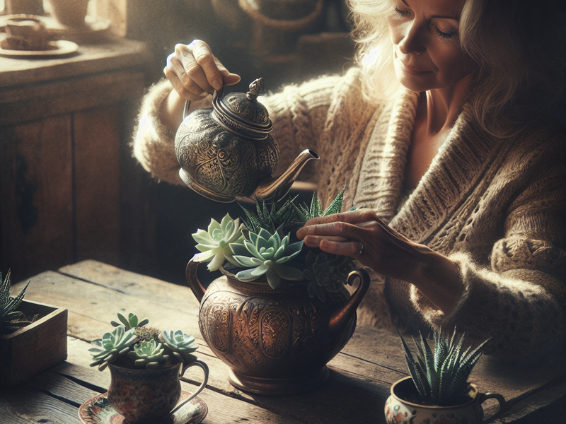 Teapot Succulent Planter