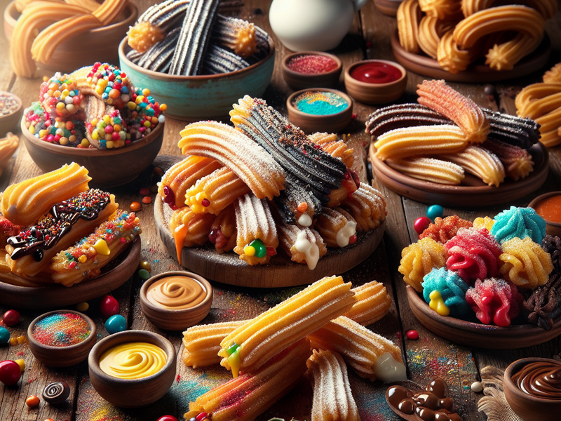 Churros com recheios variados
